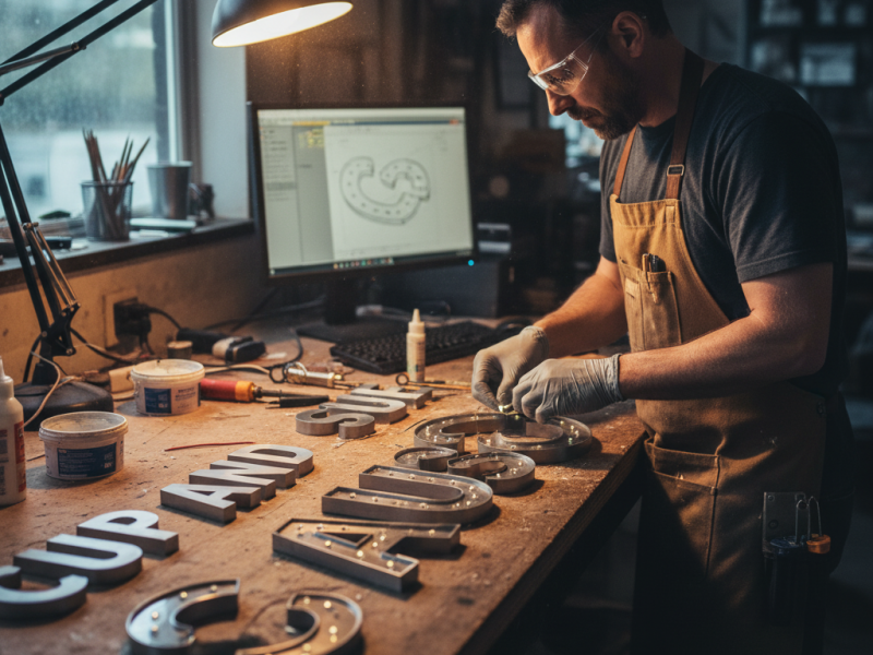 Enseigne-Lettre relief - LED