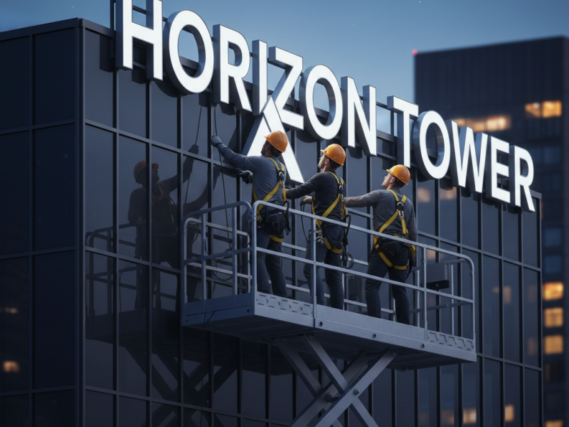 Enseigne-Lettre relief - LED