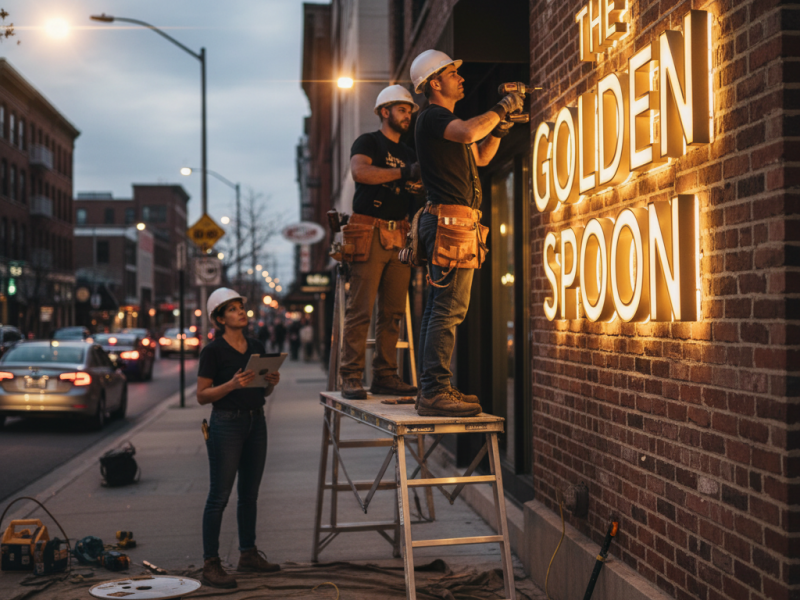 Enseigne-Lettre relief - LED