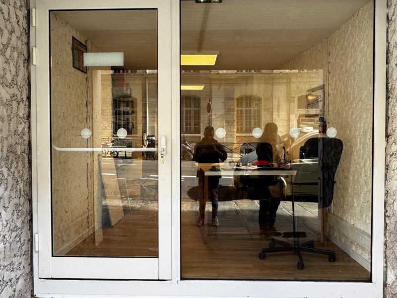 Fire door and partition1