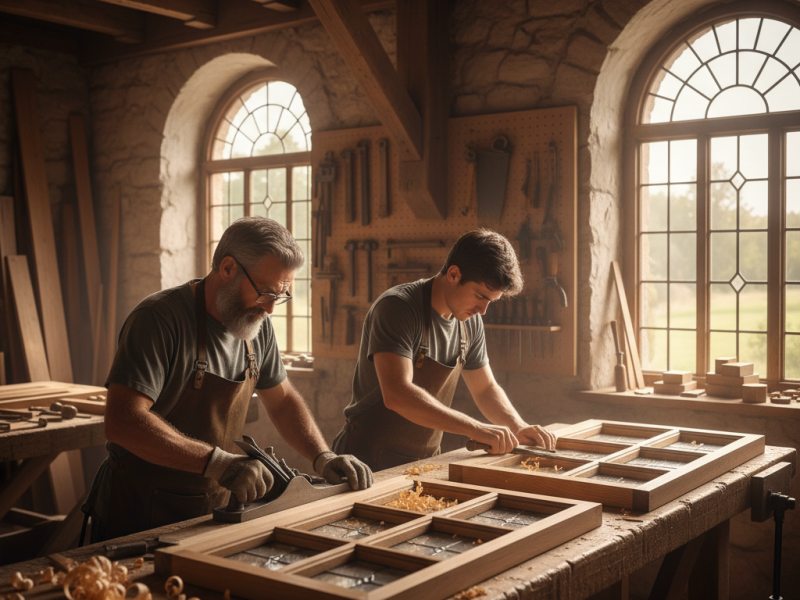 Porte fenêtre (aluminium, vitrée, PVC, bois)