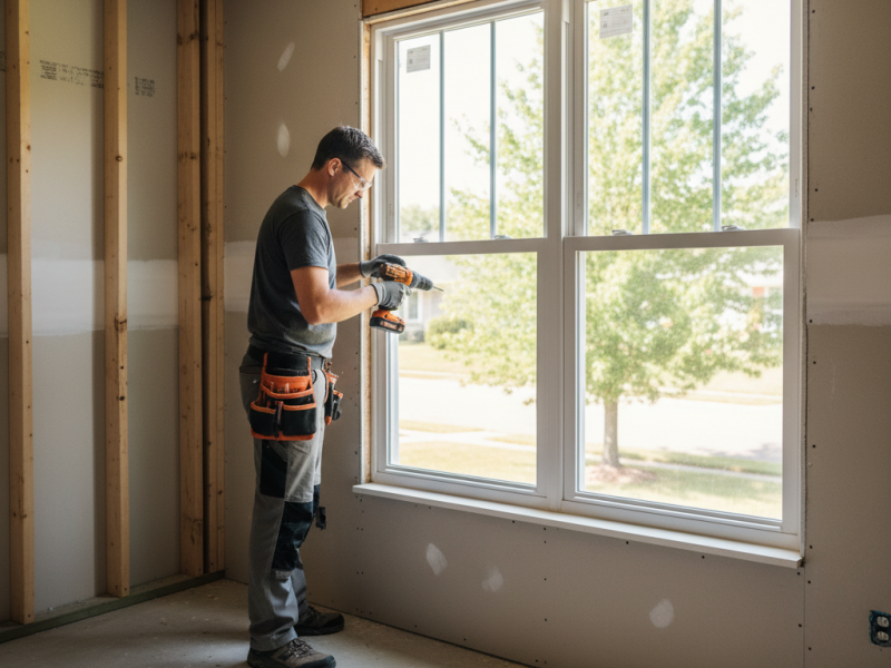 Porte fenêtre (aluminium, vitrée, PVC, bois)